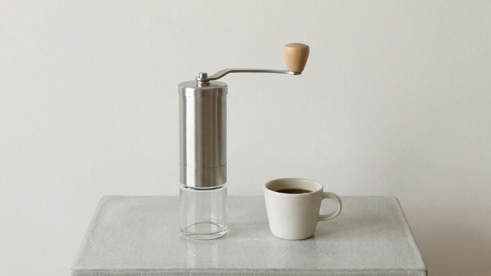 Timemore C3 Pro manual coffee grinder stainless steel slim design
