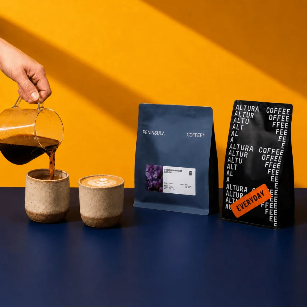 Allways Coffee Half and Half subscription with two freshly roasted South Australian coffee bags